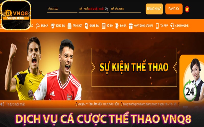 Khái niệm về dịch vụ cá cược Thể thao vnq8