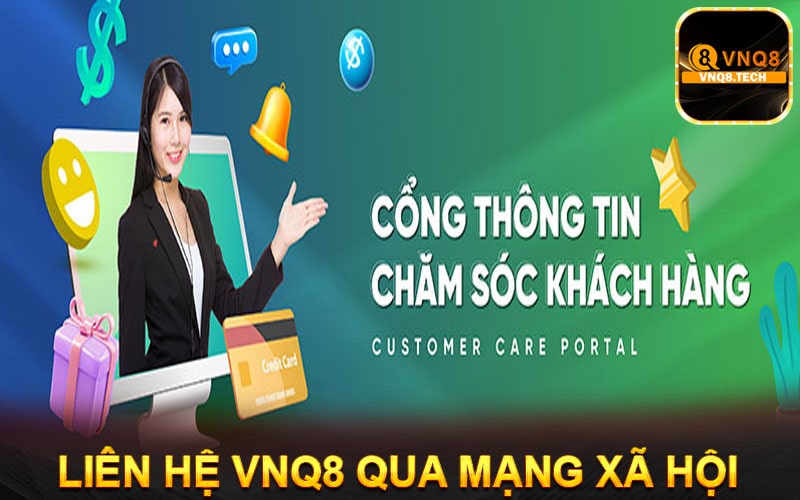 Hình thức Liên hệ VNQ8 qua mạng xã hội