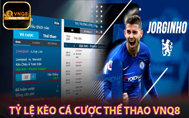 Tỷ lệ kèo cá cược thể thao vnq8