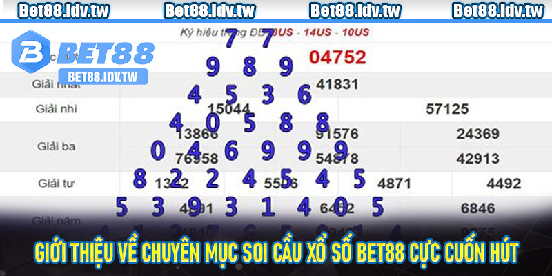Giới thiệu về chuyên mục soi cầu xổ số Bet88 cực cuốn hút