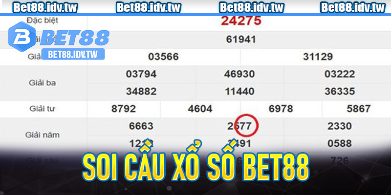 Soi cầu xổ số bet88